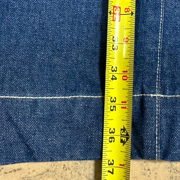 Tory Burch High Rise Cropped Jeans Contrast Stitch Size 28 - Picture 12 of 15